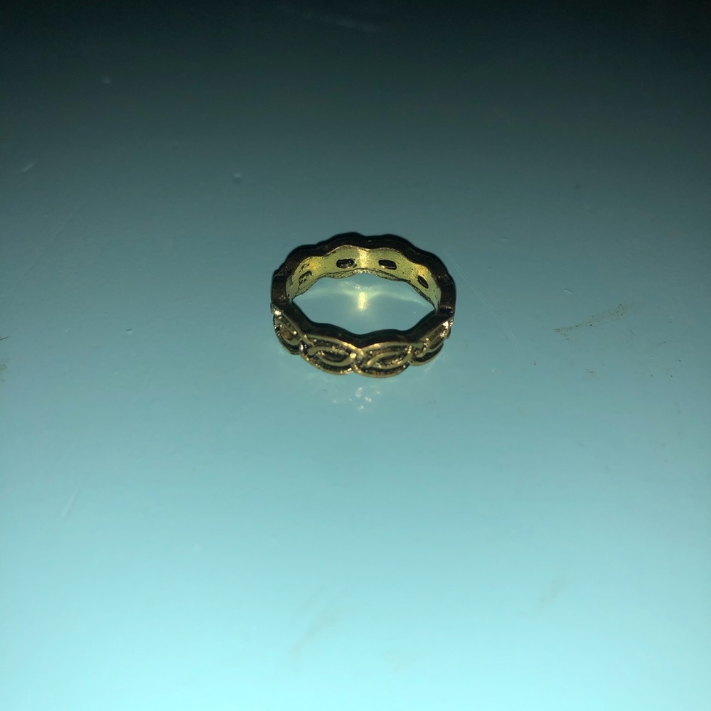 Gold Rope Ring Size 4.5